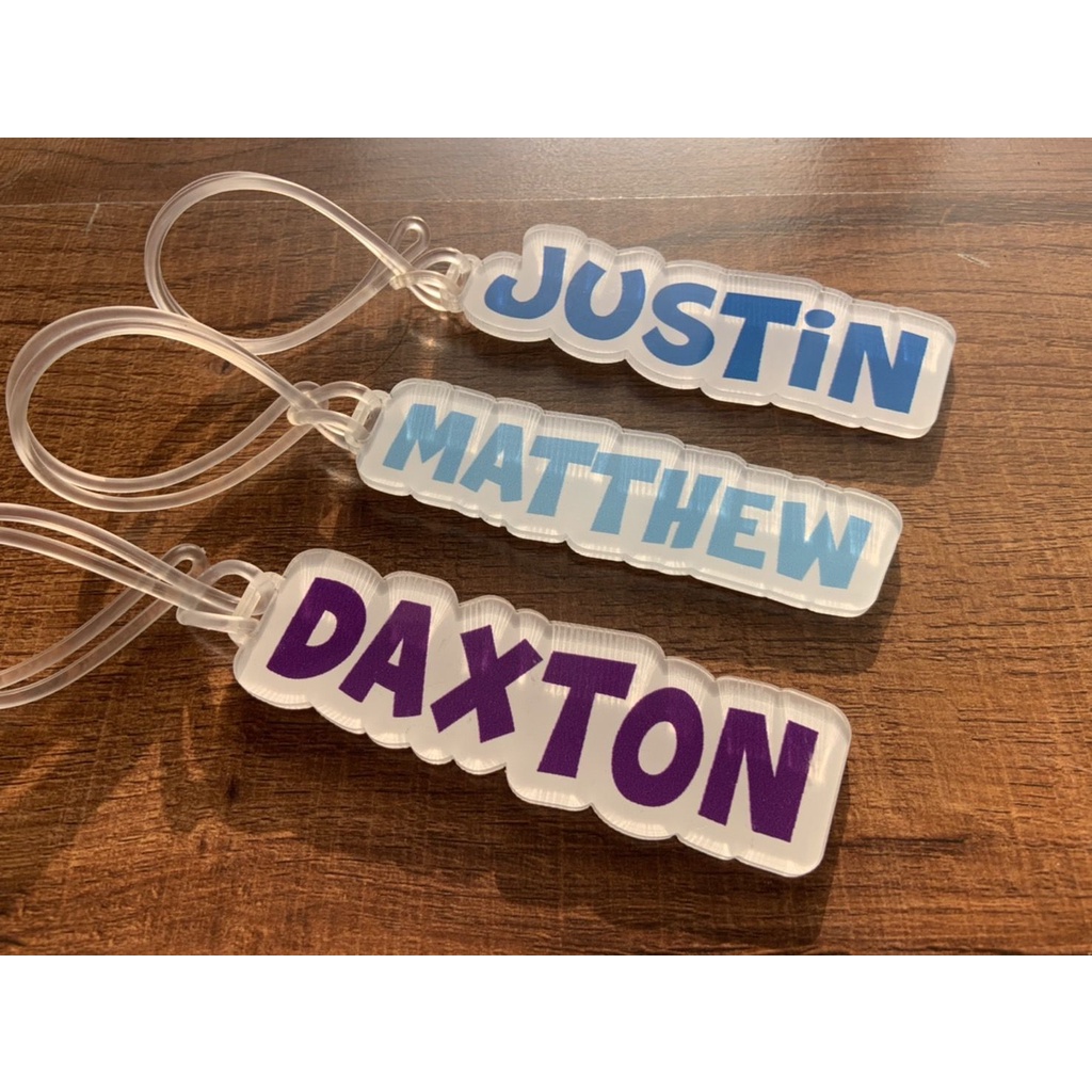 GANTUNGAN Luggage TAG PRINTING / FREE NAME SUITcase HANGER / NAME BAG HANGER / NAME PRINTING BAG ...