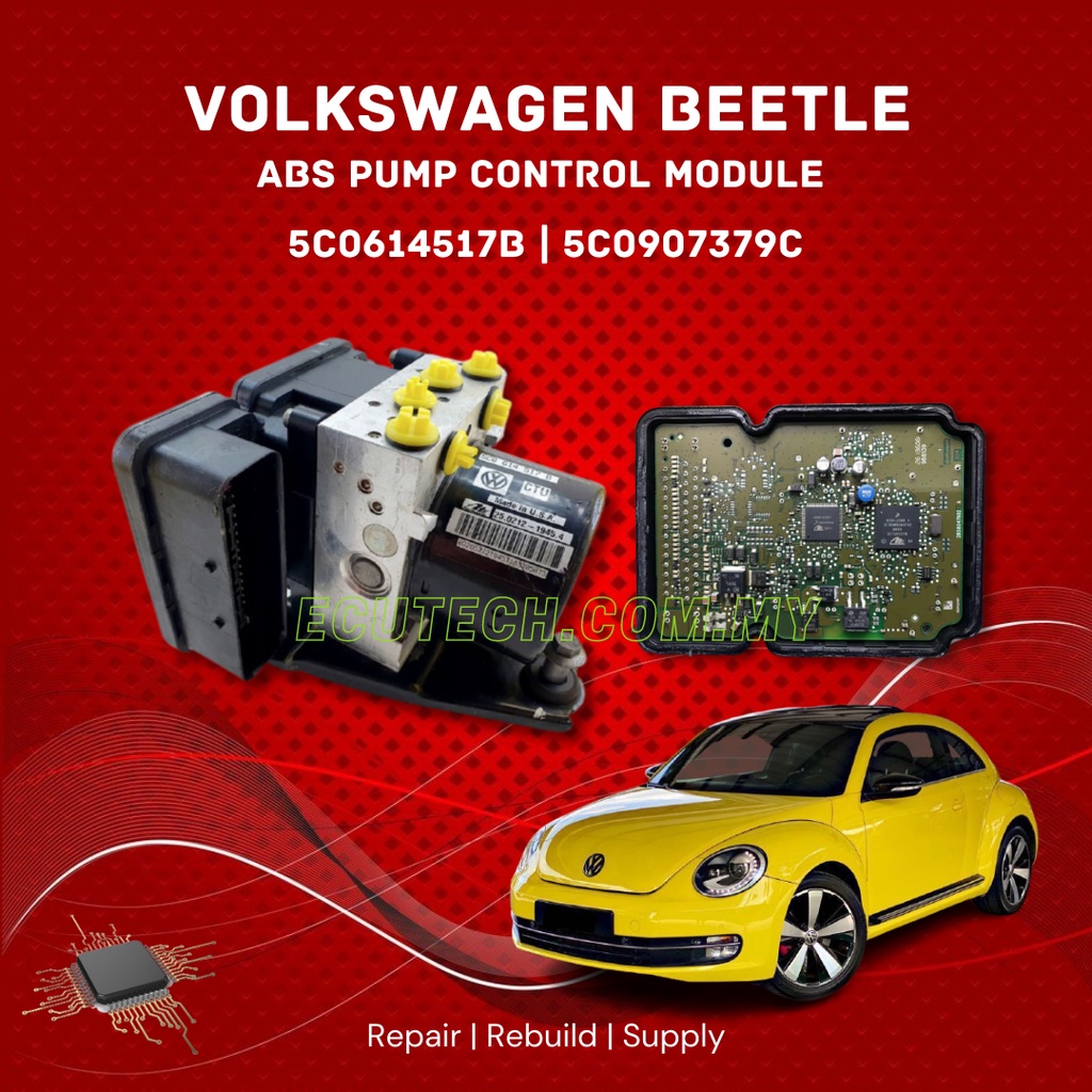 VOLKSWAGEN BEETLE ABS PUMP 5C0907379C 5C0614517B REPAIR REMANUFACTURE