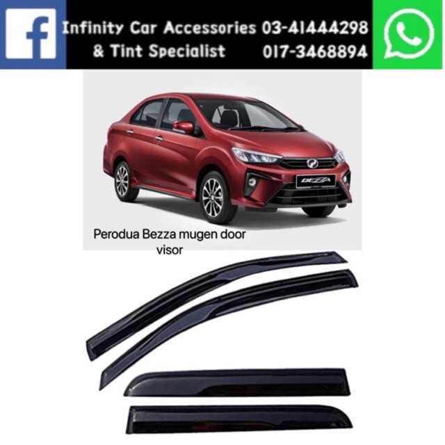 Perodua Bezza door visor mugen style | Shopee Malaysia