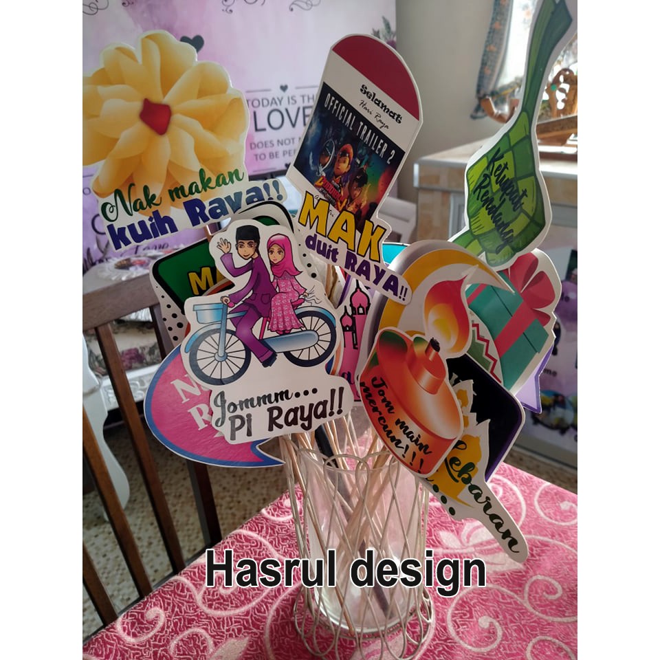Prop Selamat hari Raya + percuma sampul duit raya | Shopee Malaysia
