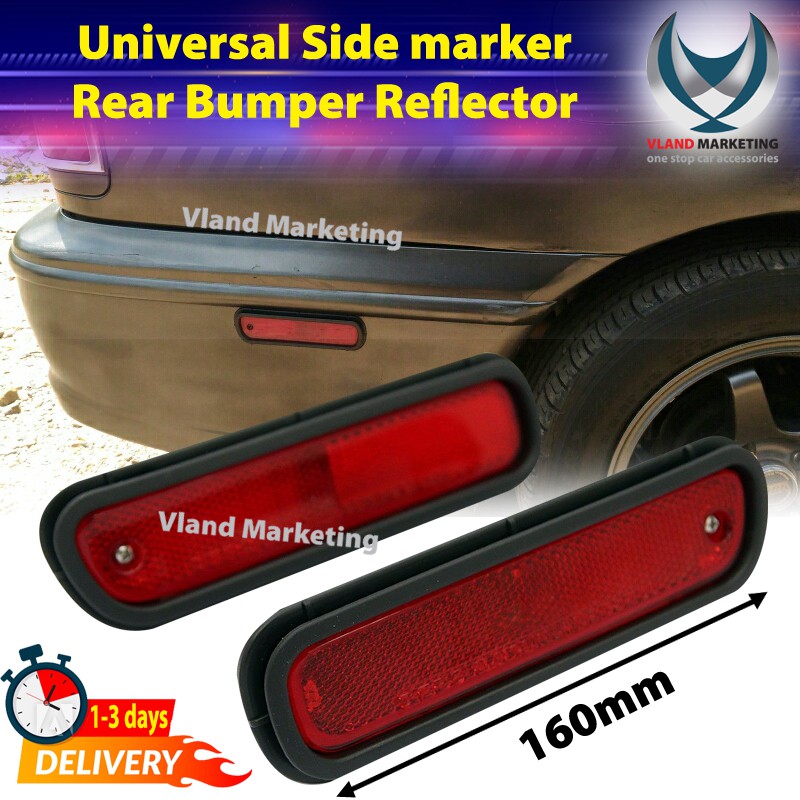 Car Universal Side marker Rear Bumper Reflector | Shopee Malaysia