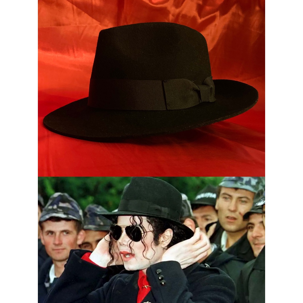 RARE Michael Jackson Fedora Hat 100 Exact Replica Shopee Malaysia