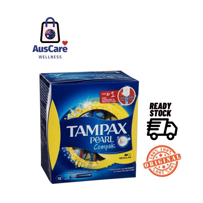 Tampax Compak Pearl Regular 18 Pack | Shopee Malaysia