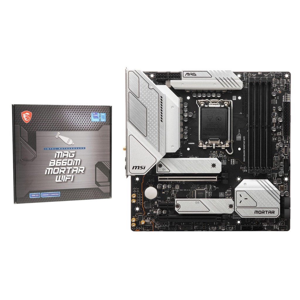 MSI MAG B660M MORTAR WIFI DDR5 (Intel 12th Gen) LGA 1700 Micro-ATX ...