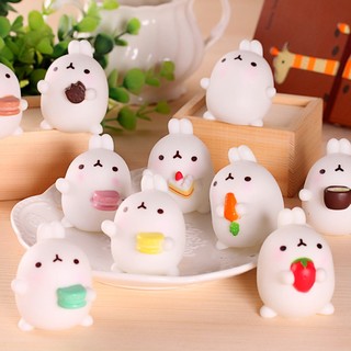 3pcs Cute Mochi Squishy Cat Squeeze Healing Fun Kids Kawaii Stress Reliever  Toy