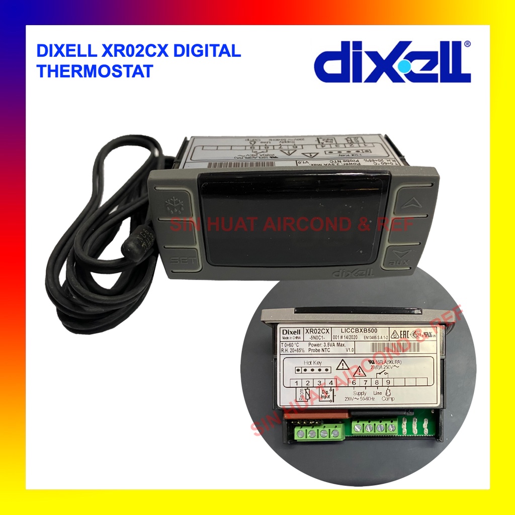 20a Dixell Xr02cx Xr02cx 5n0c1 Digital Temperature Controller Thermostat With Sensor 8723