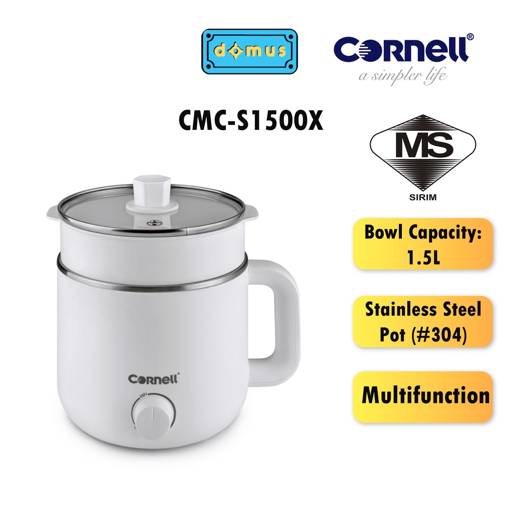 Cornell Mini Multi Cooker (1.5L) CMCS1500X Shopee Malaysia