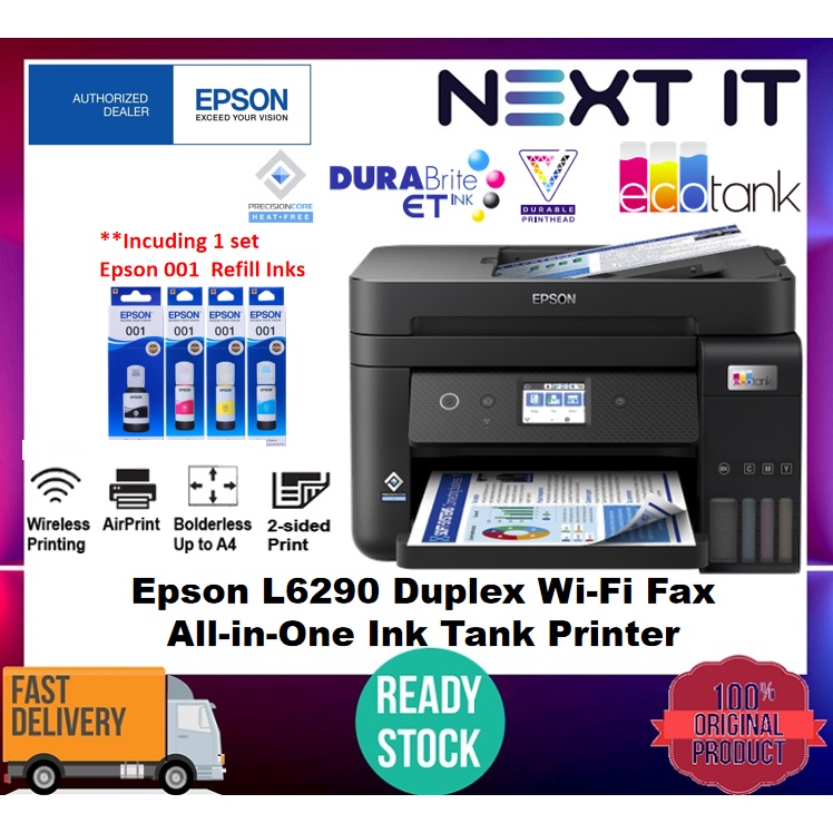 [READY STOCK] Epson L6290 Duplex Wi-Fi Fax All-in-One Ink Tank Printer ...