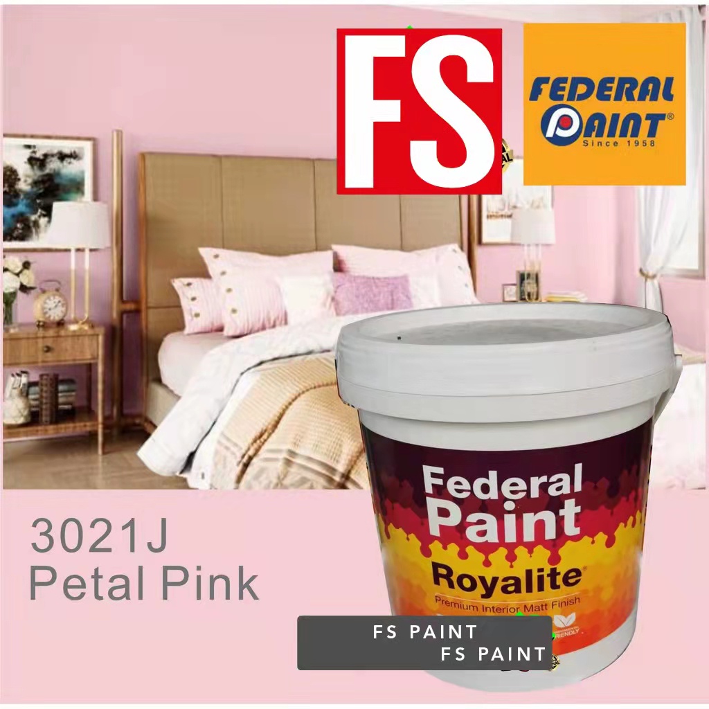 PETAL PINK ( 1 LITER ) FEDERAL ROYALITE PAINT - INTERIOR EMULSION PAINT ...
