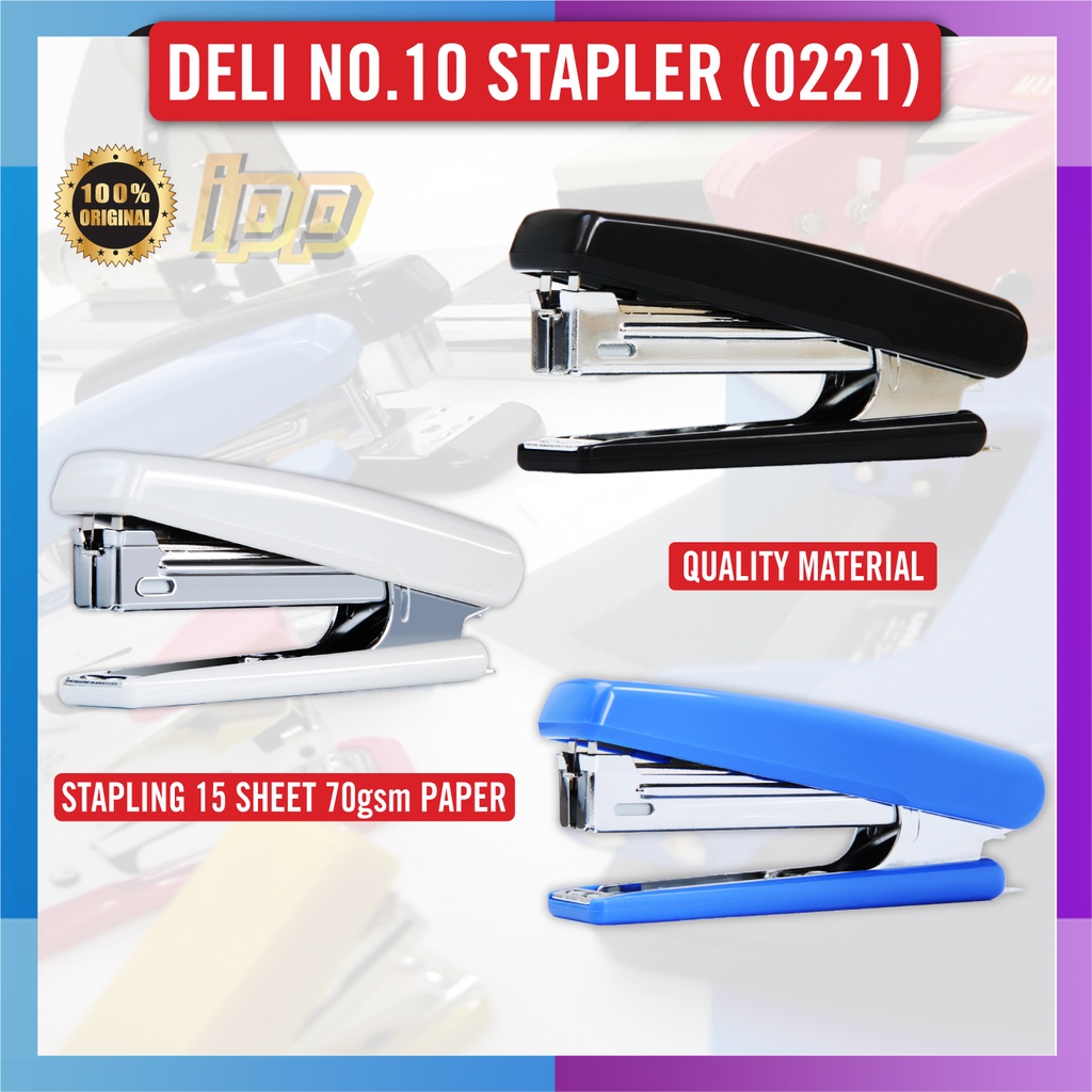 Deli Stapler 0221 / Quality Stapler (using No.10 staples Refill ...