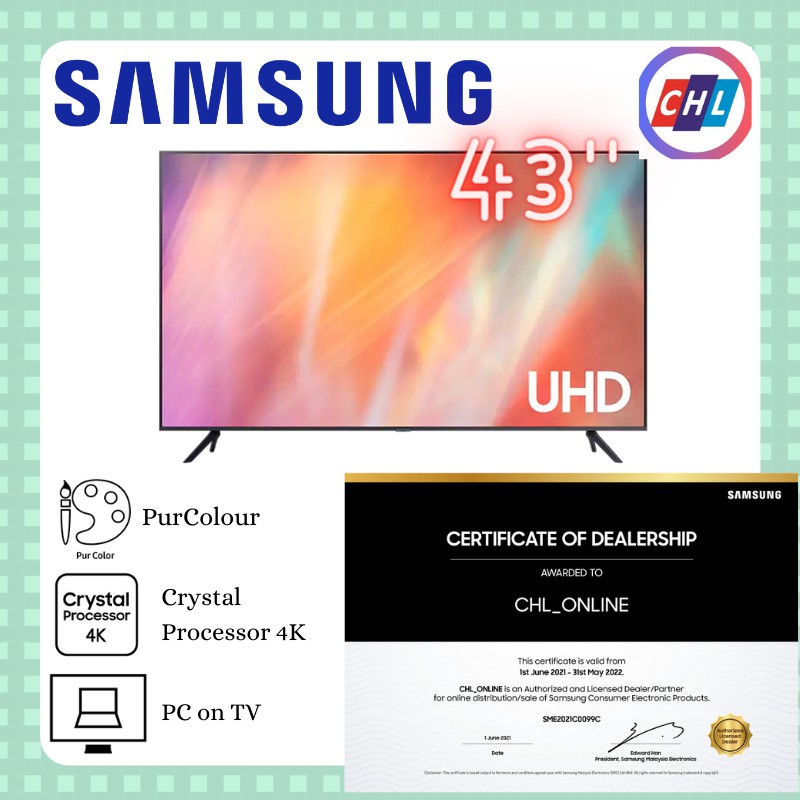 Samsung UE43AU7105KXXC 43 LED UltraHD 4K