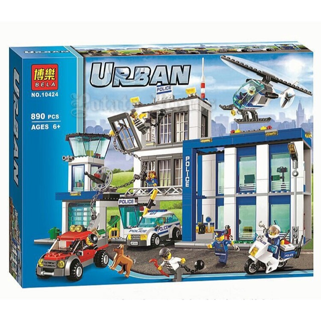 BELA URBAN SERIES POLICE STATION 10424 LEGO COMPATIBLE Shopee