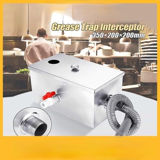 Beres Stainless Steel Grease Trap Perangkap Minyak Penapis Gris Interceptor  Oil Water Separator for Sink Dapur