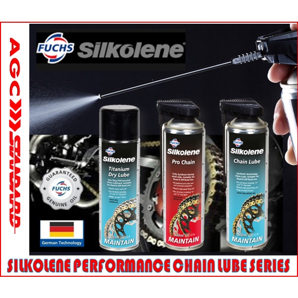Silkolene Titanium Dry Lube Pro Chain & Chain Lube Lubricant Spray