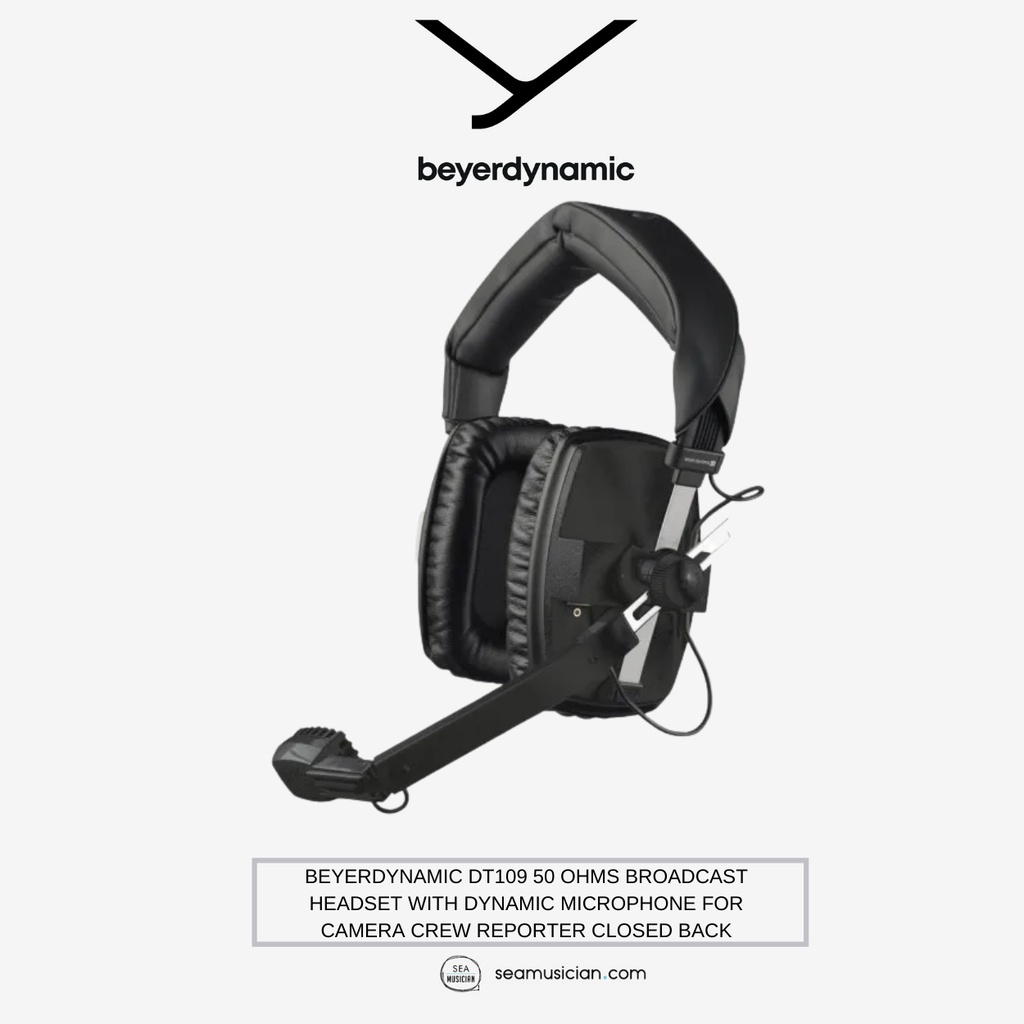 BEYERDYNAMIC DT109 50 OHMS BROADCAST HEADSET WITH DYNAMIC MICROPHONE ...