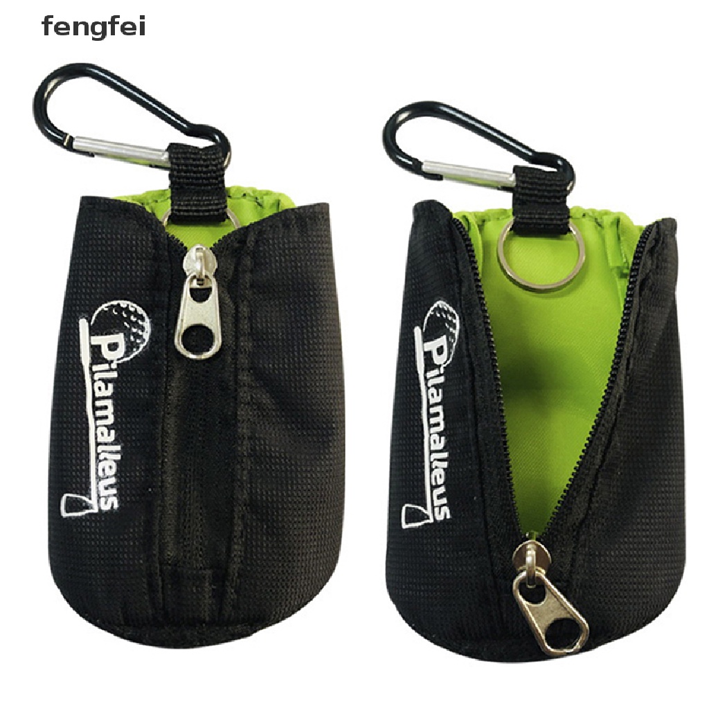 (hotsale) 1Pcs Mini Golf Ball Bag Hold 2 Balls Golf Portable Waist Bags ...