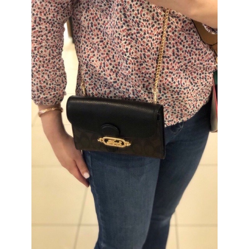 Jade chain crossbody coach hotsell