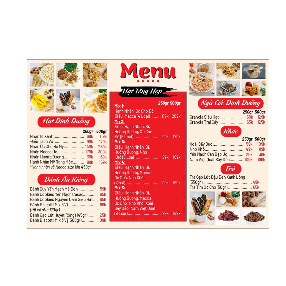 Print Menu for Mica base, A4 size plastic laminated Menu | Shopee Malaysia