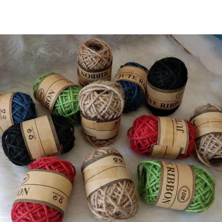 Jute Rope Ribbon Assorted Colours | Shopee Malaysia