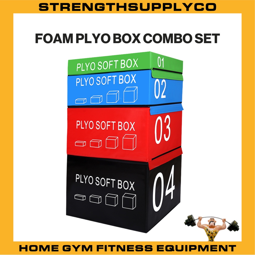 RPM Power Plyo-Boxen 4er Set - Stapelbare Sprungboxen Für Cross Training