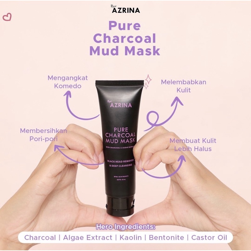 AZRINA PURE CHARCOAL MUD MASK💯💯 | Shopee Malaysia