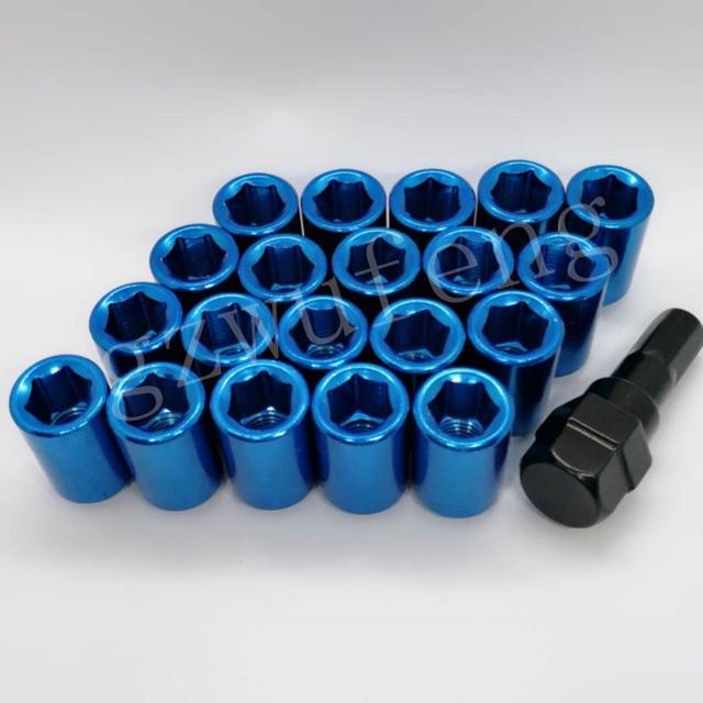 16pcs safety allen key wheel lock nut tayar nut tire tyre steel besi