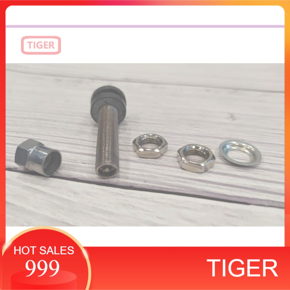 Effitnee 2pcs Tyre Valve Rim Valves With Dust Caps, Tubeless Valve
