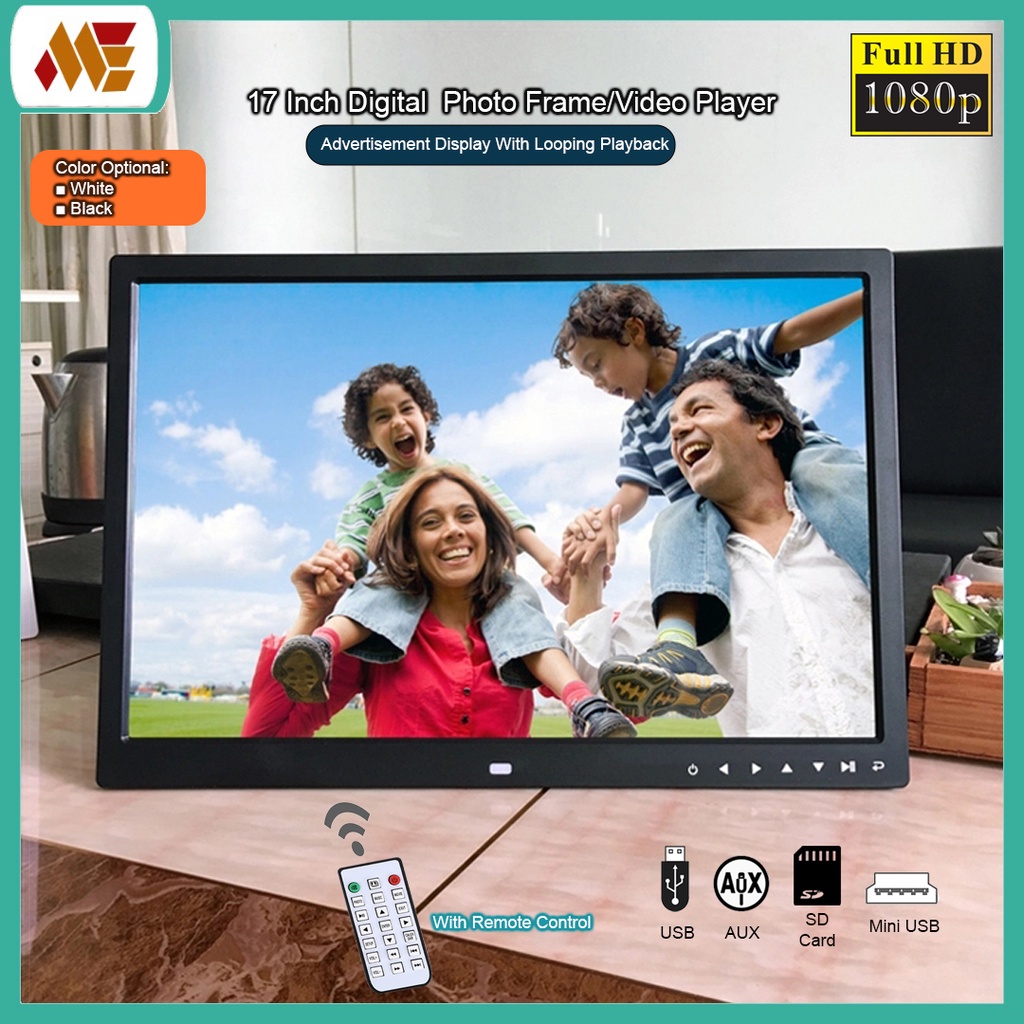 17 Inch Digital Photo Frame & Video Player/Advertisement Display With ...