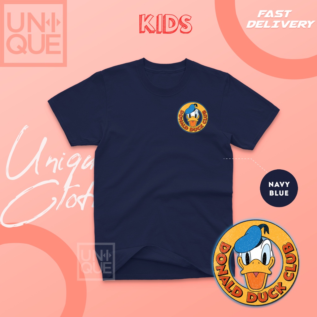 (STOCK-🇲🇾) Kids T-shirt DONALD DUCK (Boy/Girl) 3-14 Years Organic ...