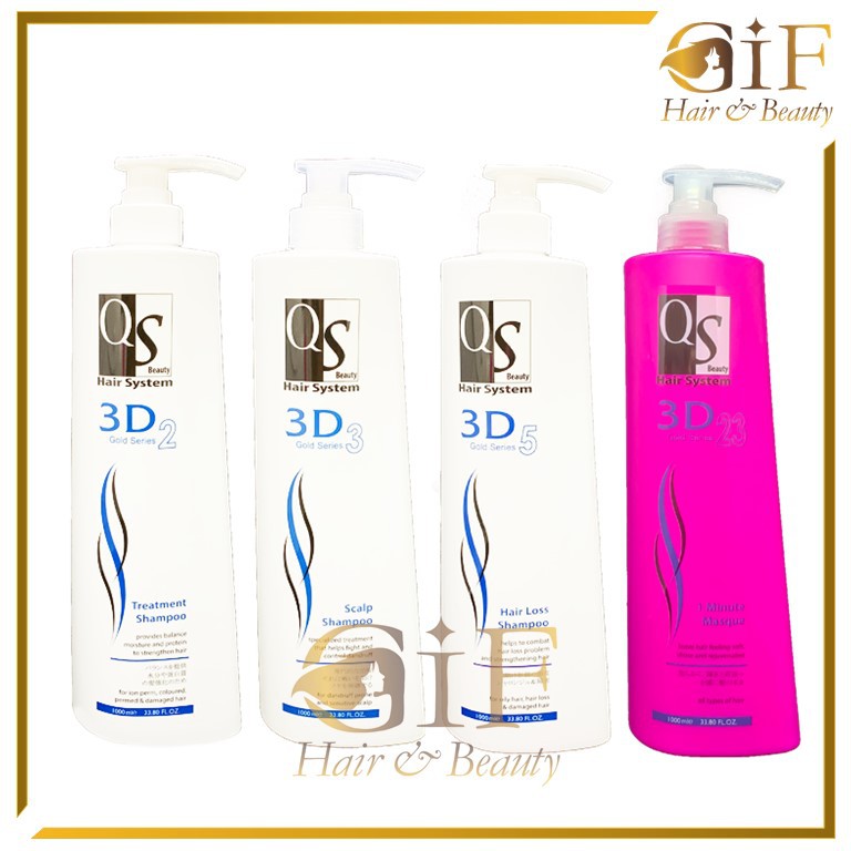 QS Professional Treatment / Scalp / Hair Loss Shampoo & Mask (1000ml x2