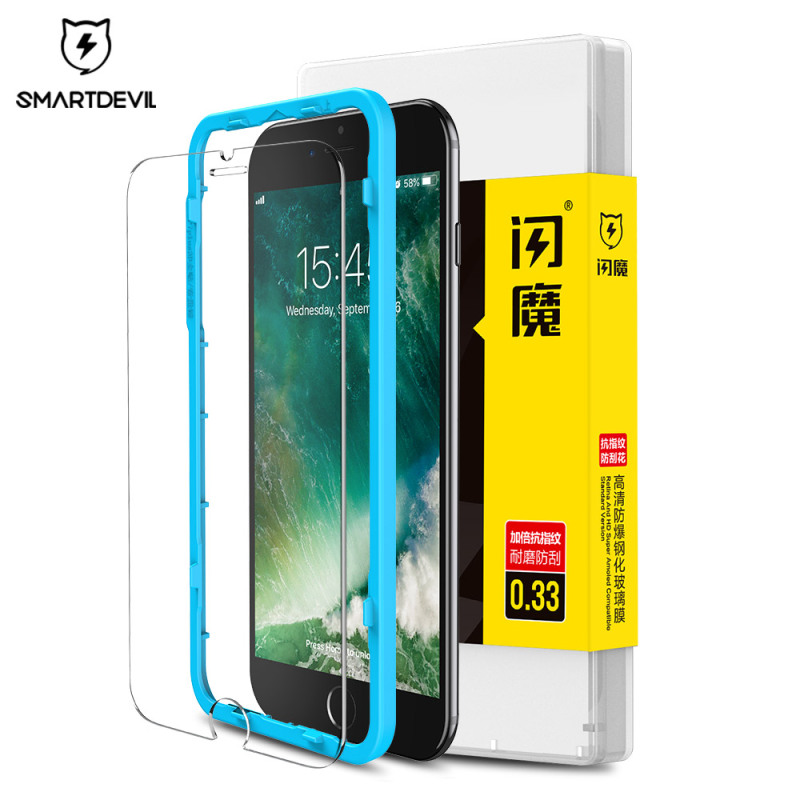 SmartDevil 2.5D Tempered Glass Film For iPhone 6s 7 8 Plus XR Xs Max 11