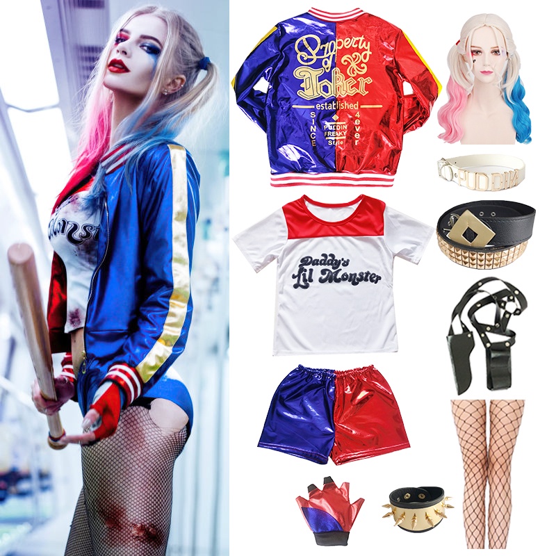 Halloween Suicide Squad Harley Quinn Kost 252 M Erwachsene Set
