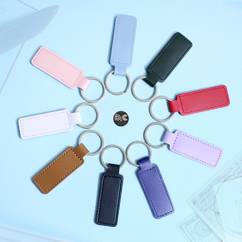 *Ready stock*Colourful leather keychain/mini keychain/car keychain ...