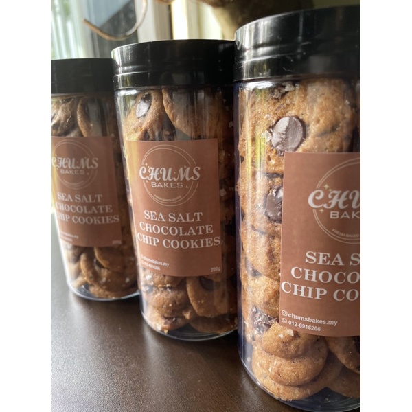 Belgium Callebaut Sea Salt Chocolate Chip Cookies / Biskut Coklat 200gm