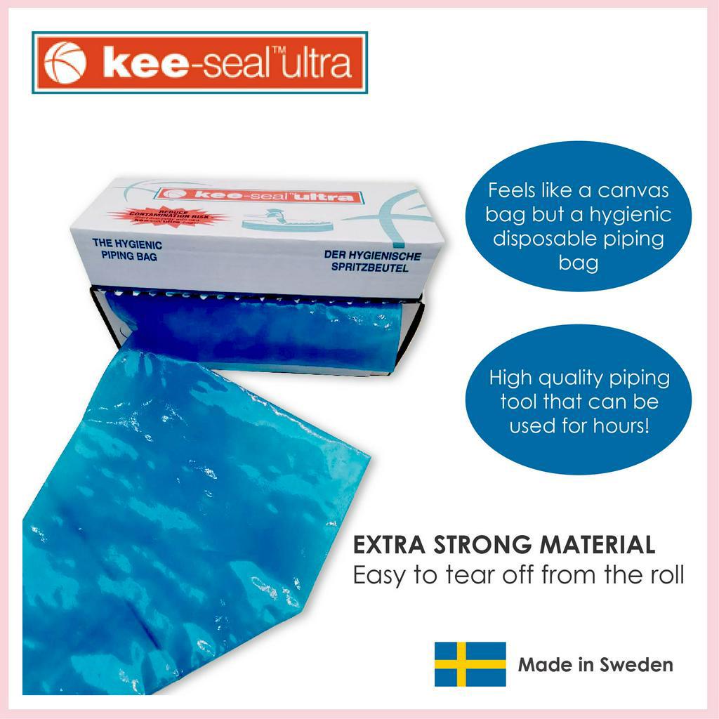 KEE SEAL ULTRA High Quality Disposable Piping Bag, Pastry Bag, Size 21" (72Bags/Roll) Shopee
