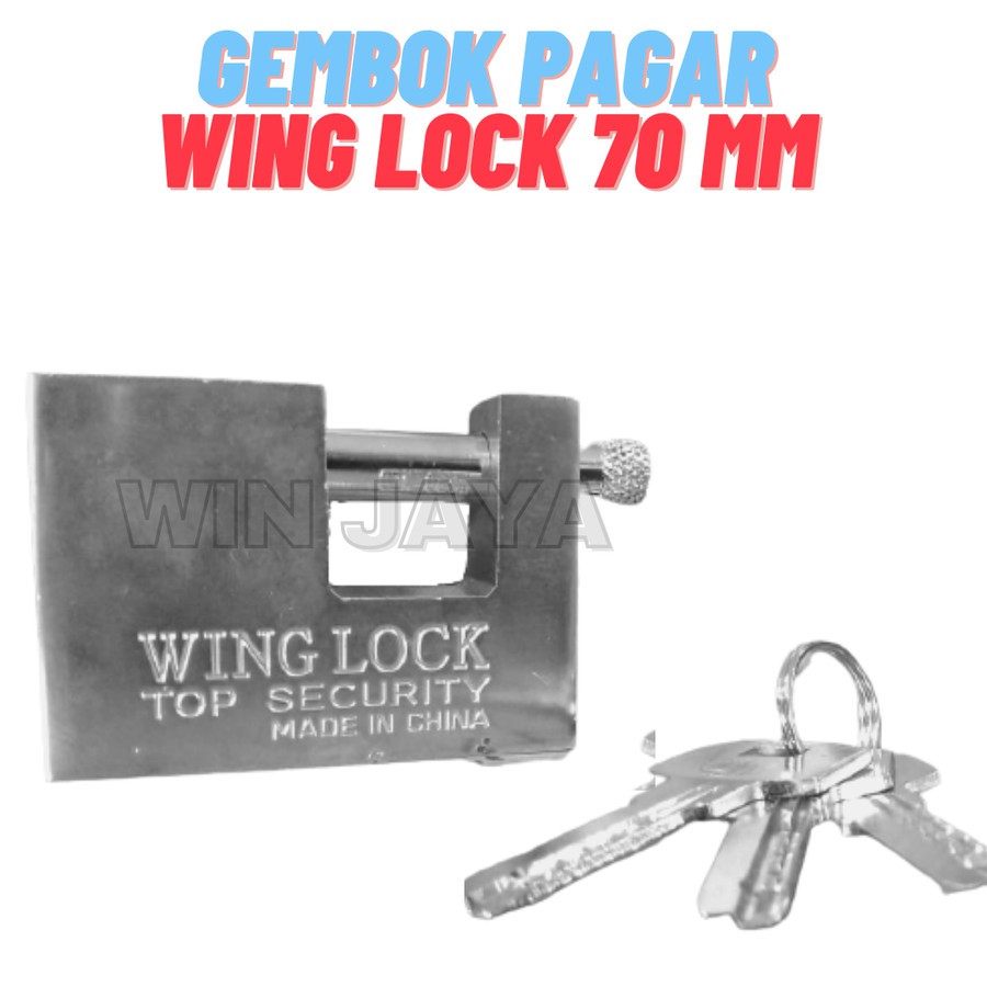 Wing LOCK FENCE LOCK 70 MM ANTI-THEFT BOX PANSER LOCK | Shopee Malaysia