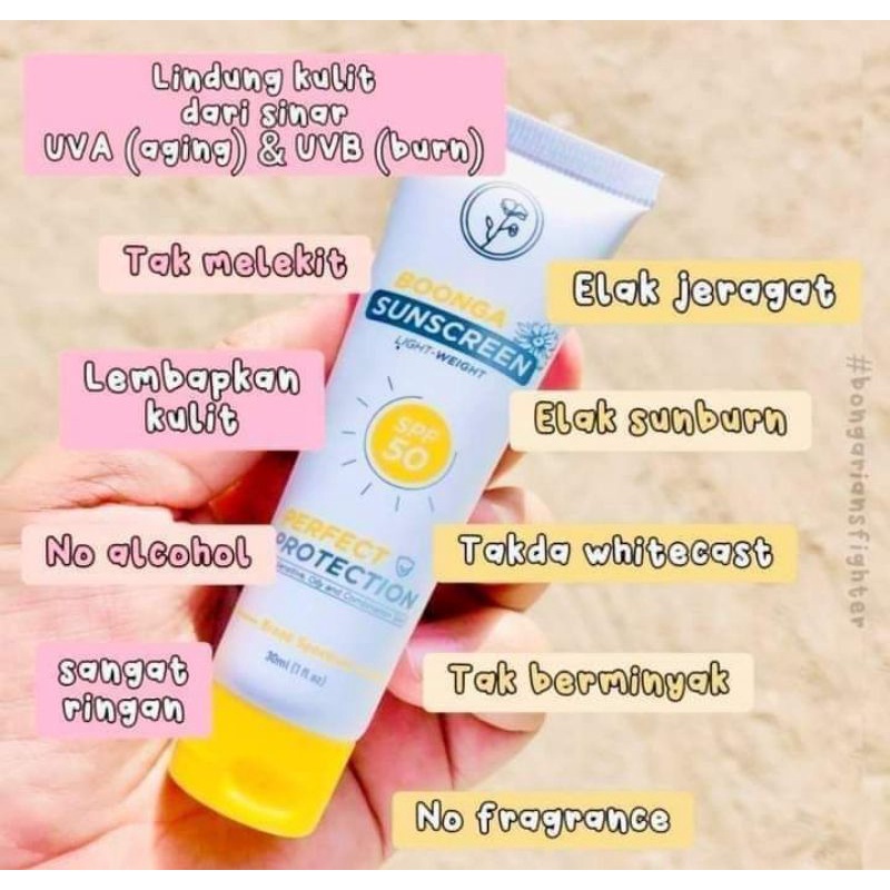 BOONGA SUNSCREEN SPF 50 | Shopee Malaysia