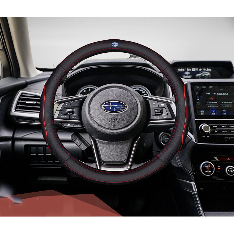 Subaru steering wheel cover Baru XV Forester Outback Legacy BRZ carbon
