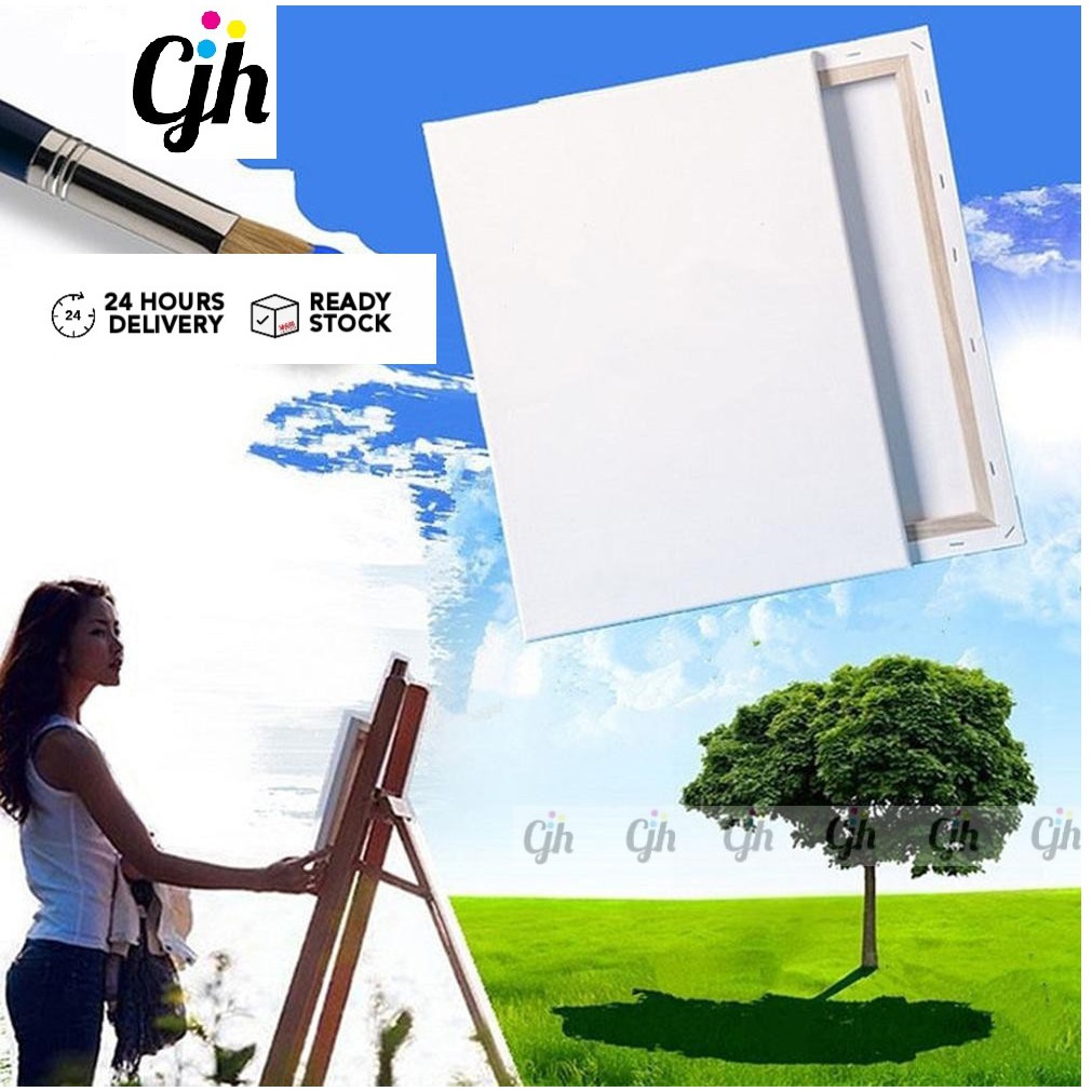 White Blank Canvas Panel Boards 100 Cotton For Acrylic Painting