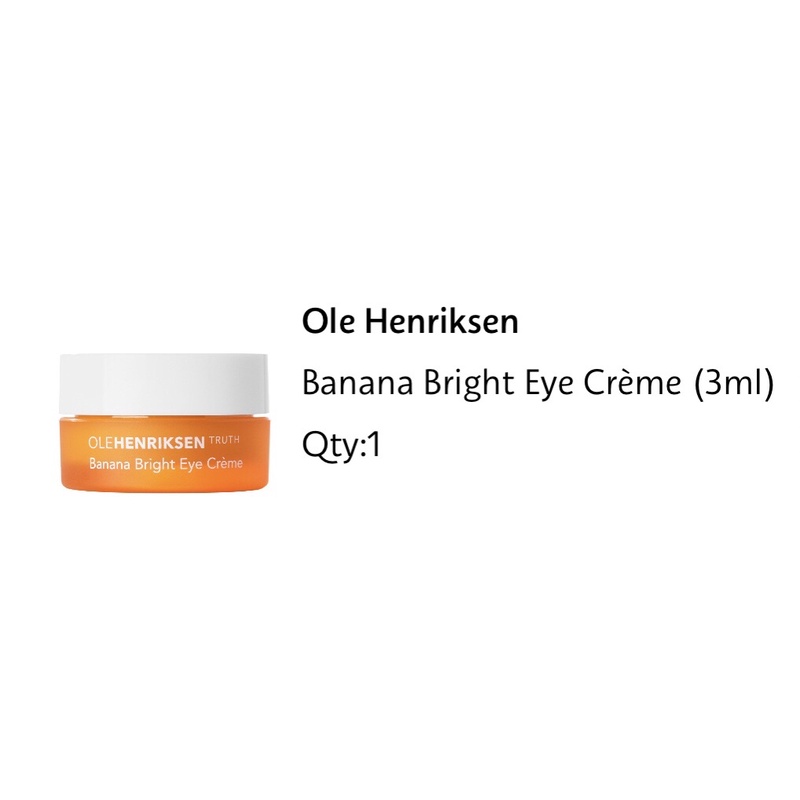 [READY STOCK-3ml] OLE HENRIKSEN Banana Bright + Vitamin C Eye Crème • 15ml Authentic