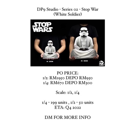 DP9 Studio - Series 02 - Stop War (White Soldier) | Shopee Malaysia