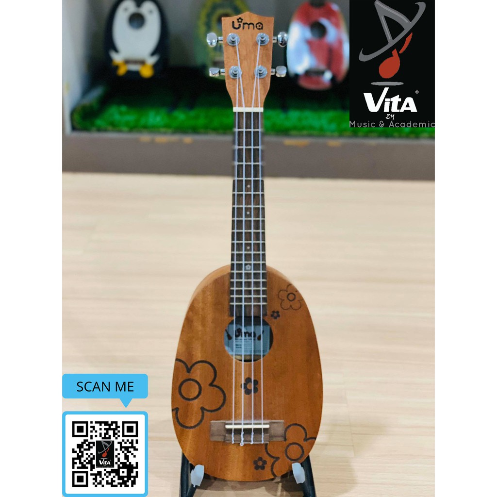 UMA FLOWER CONCERT UKULELE (ORIGINAL PINEAPPLE SHAPE) | Shopee