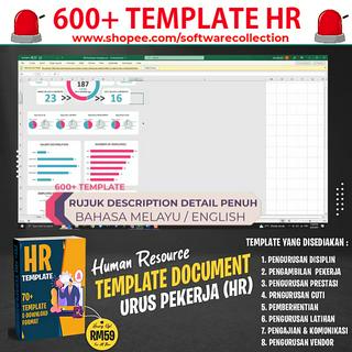 🔥 600+ Template 🔥Human Resources Template HR Set Complete Professional [ Borang / Form / Surat ...