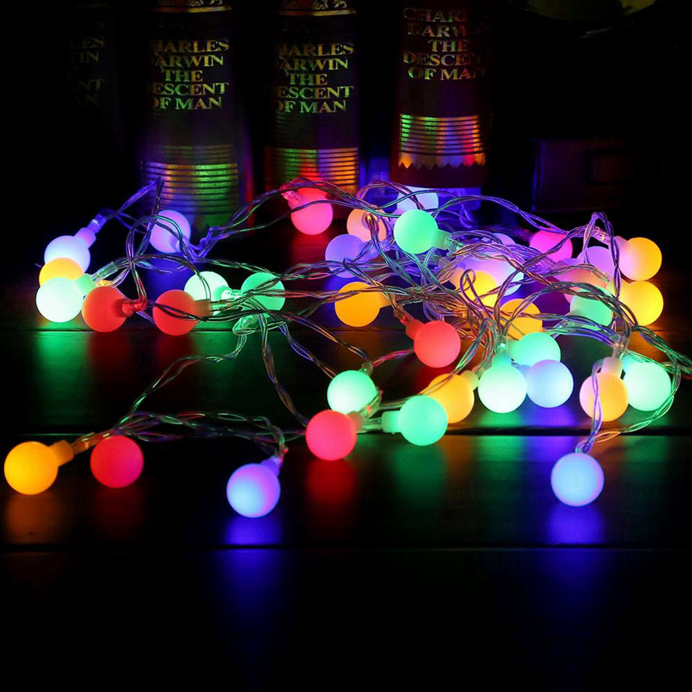 5M Fairy Garland LED Ball String Lights Waterproof for Christmas Tree ...