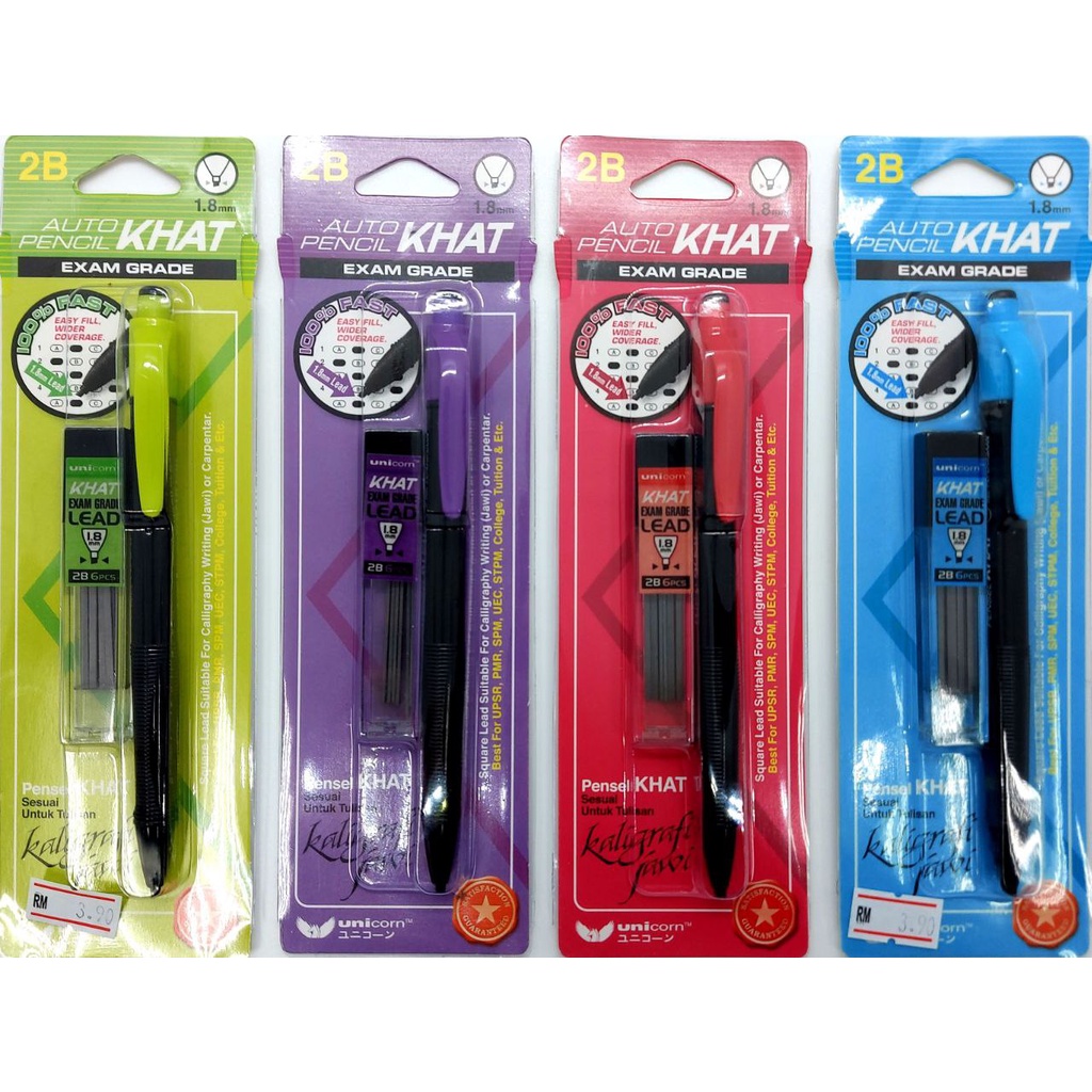 UNICORN PENCIL KHAT+LEAD SET BC 1.8MM Shopee Malaysia