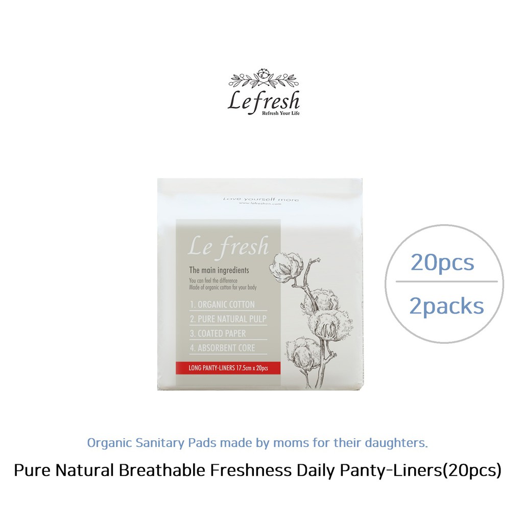 [Le Fresh] Certified Organic Cotton Lefresh Pure Natural Breathable