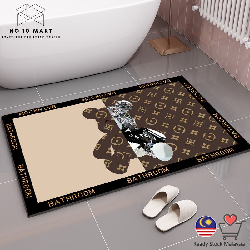 Super Absorbent Floor Mat Anti Slip In Stock Quick Drying Bathroom Mat  Floor Carpet Easy To Clean Home Oil Proof Kitchen Rug