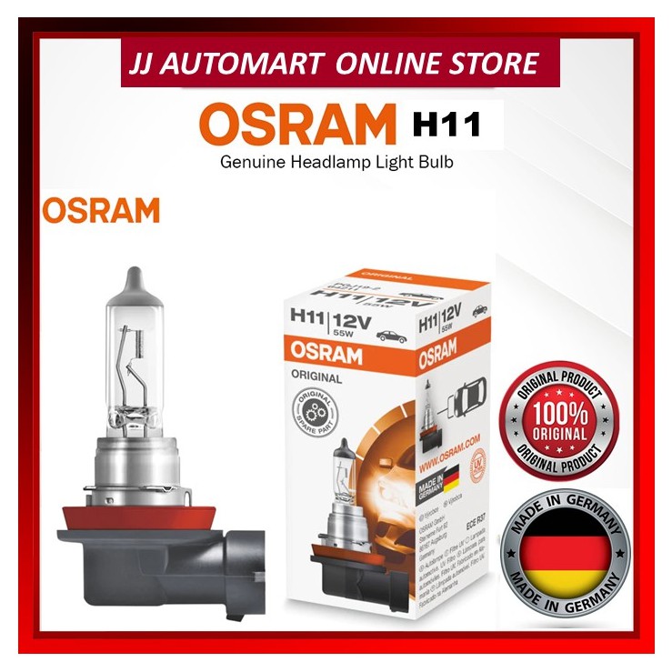 【Osram】100% Original OSRAM H4 H1 H3 H7 H11 HB4 HB3 60W 12V HALOGEN BULB ...