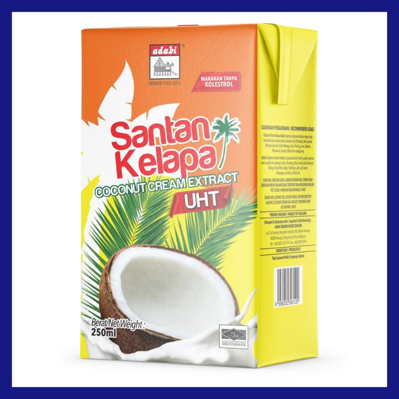 ADABI SANTAN KELAPA UHT 200ml | Shopee Malaysia