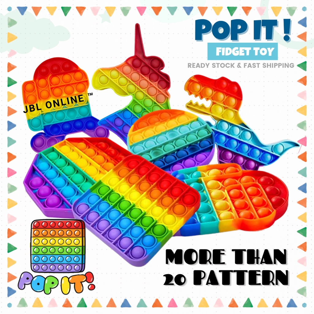 Pop It Mainan Pot It Murah Mini Pop It Keychain Pop It Set Pop It ...